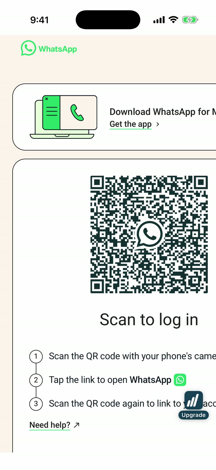 Filtered WhatsApp on a HigherLife phone